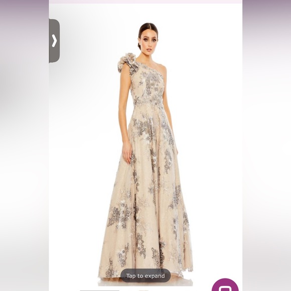 Mac Duggal Dresses & Skirts - MAC DUGGAL one shoulder beaded gown NWT